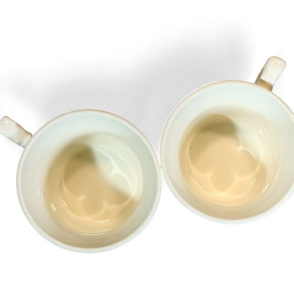 Vintage Christmas Greetings to you, pottery mug, 1940s, set of two (2) - Picture 7 of 11